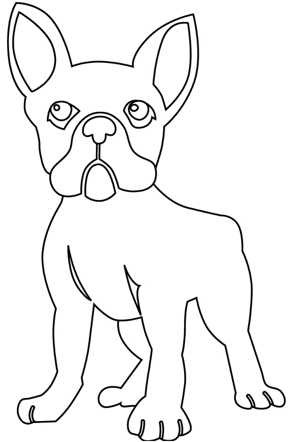 90 French Bulldog Coloring Pages Printable 61