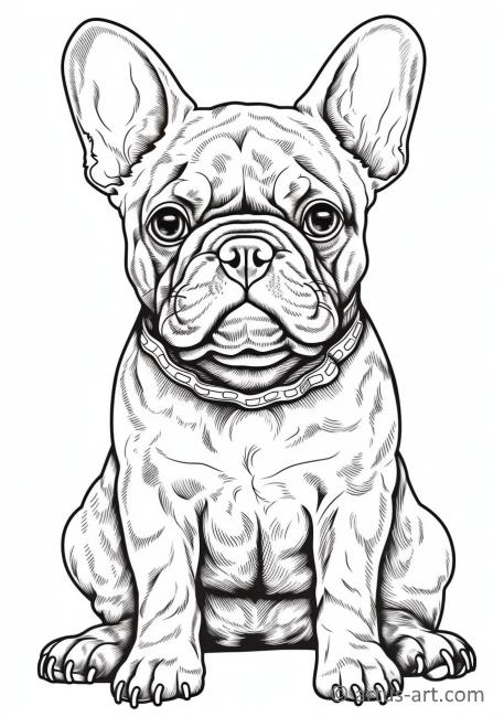 90 French Bulldog Coloring Pages Printable 7