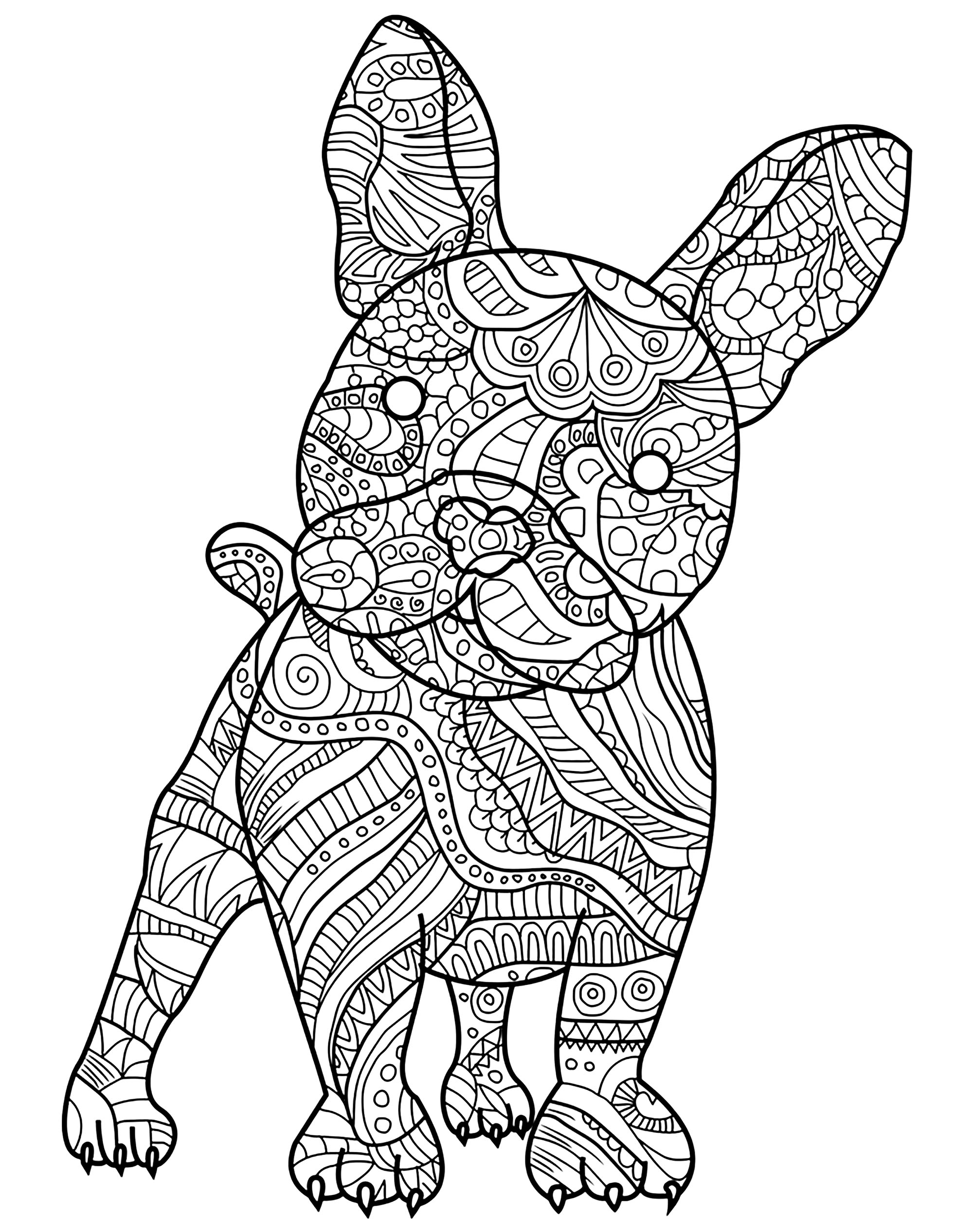 90 French Bulldog Coloring Pages Printable 81