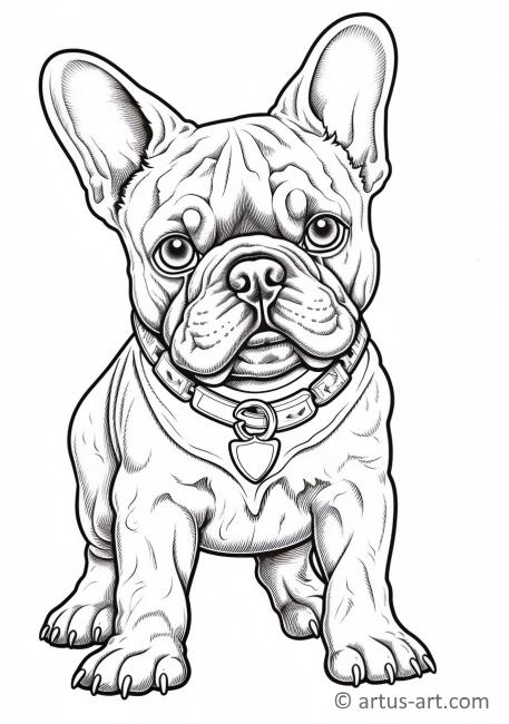 90 French Bulldog Coloring Pages Printable 95