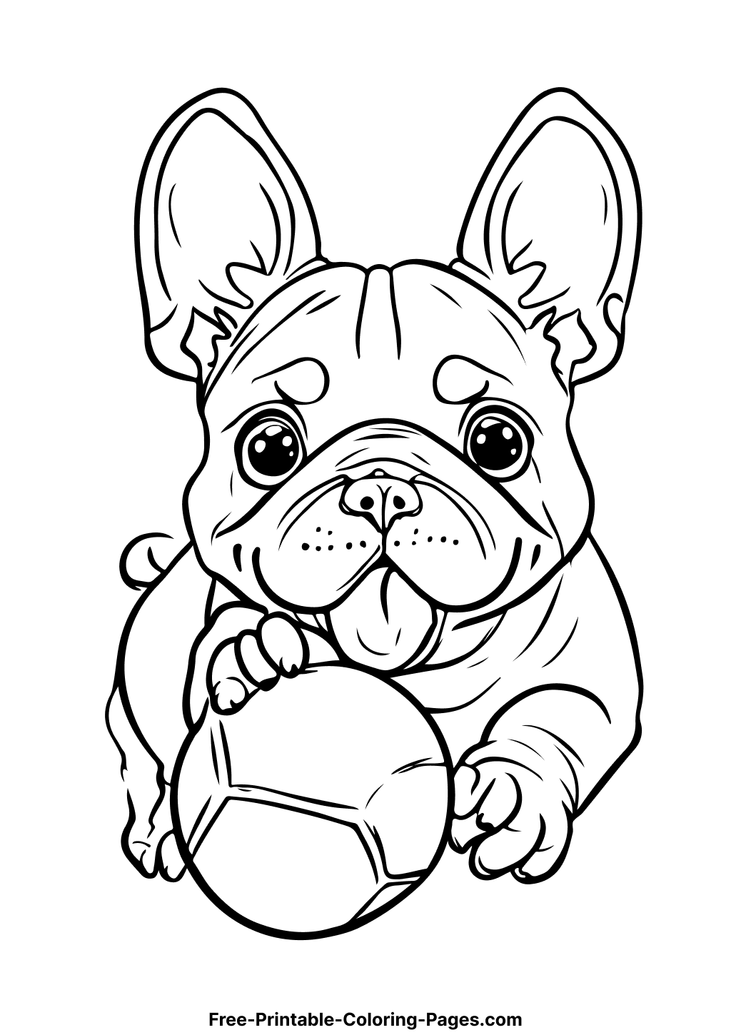 french bulldog coloring pages printable jpg