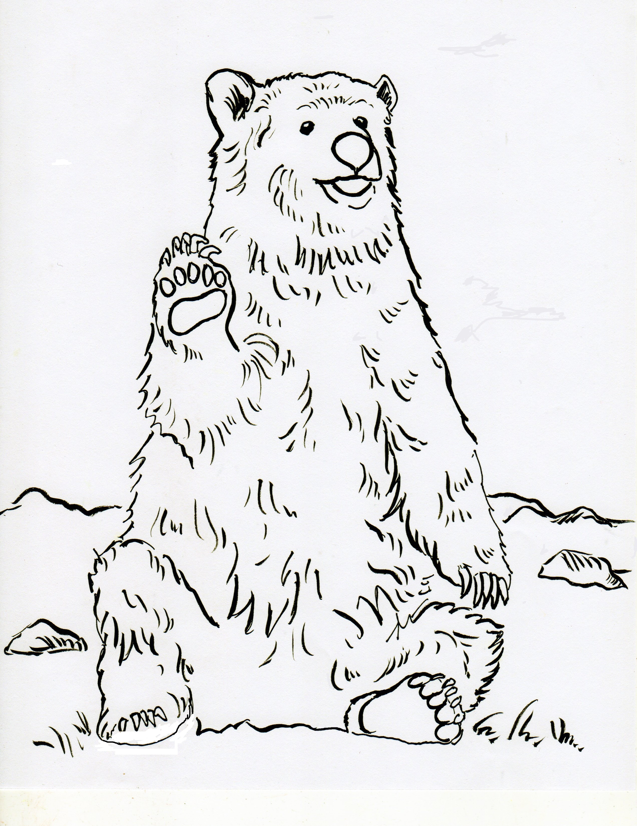 95 Little Bear Coloring Pages Printable 16