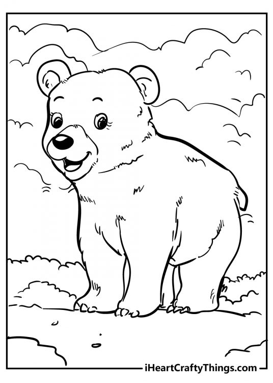 95 Little Bear Coloring Pages Printable 3