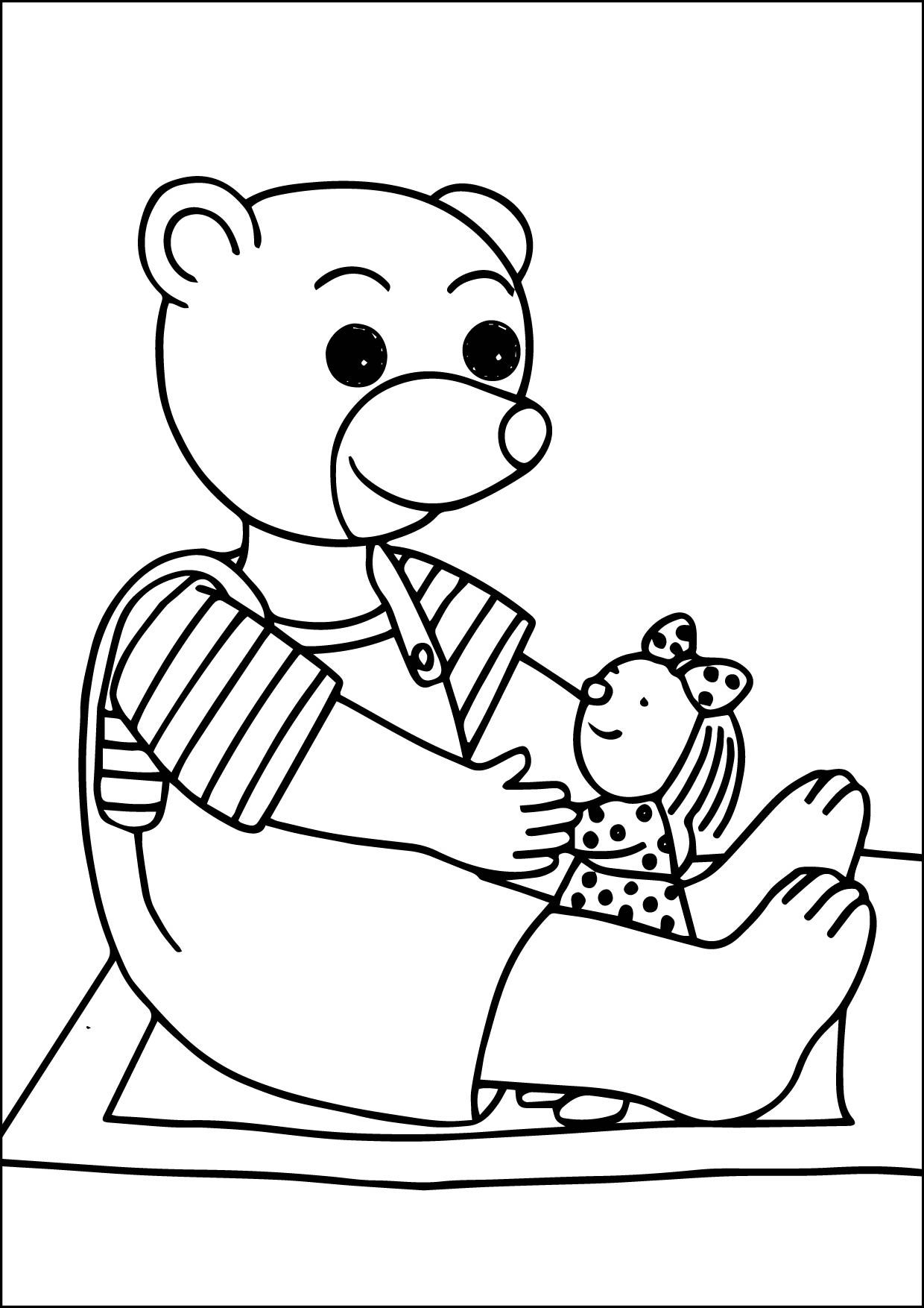 95 Little Bear Coloring Pages Printable 60