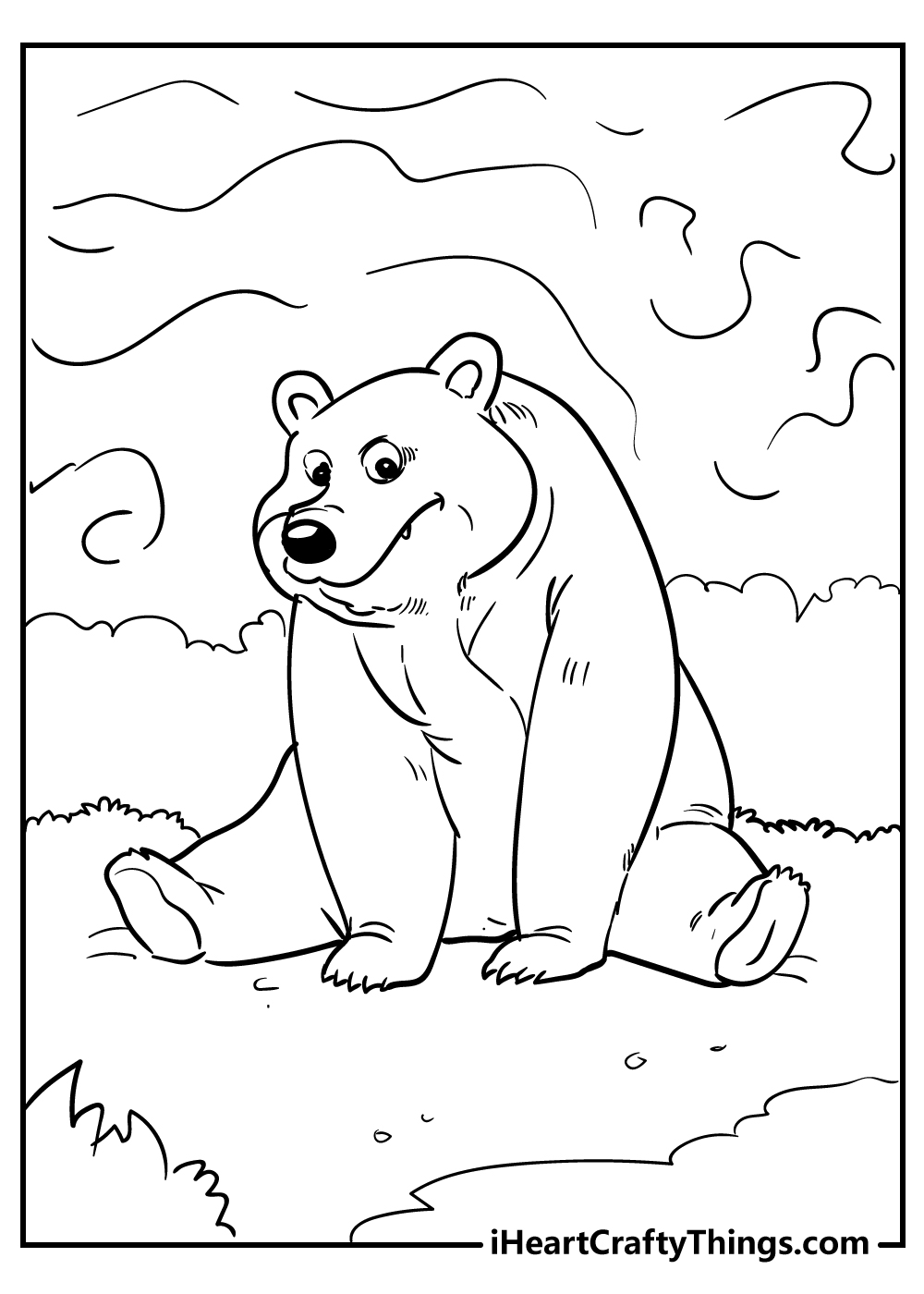 95 Little Bear Coloring Pages Printable 9