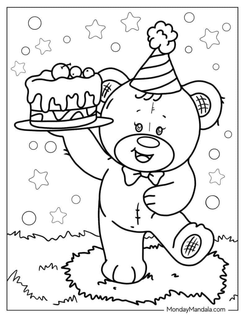 95 Little Bear Coloring Pages Printable 91