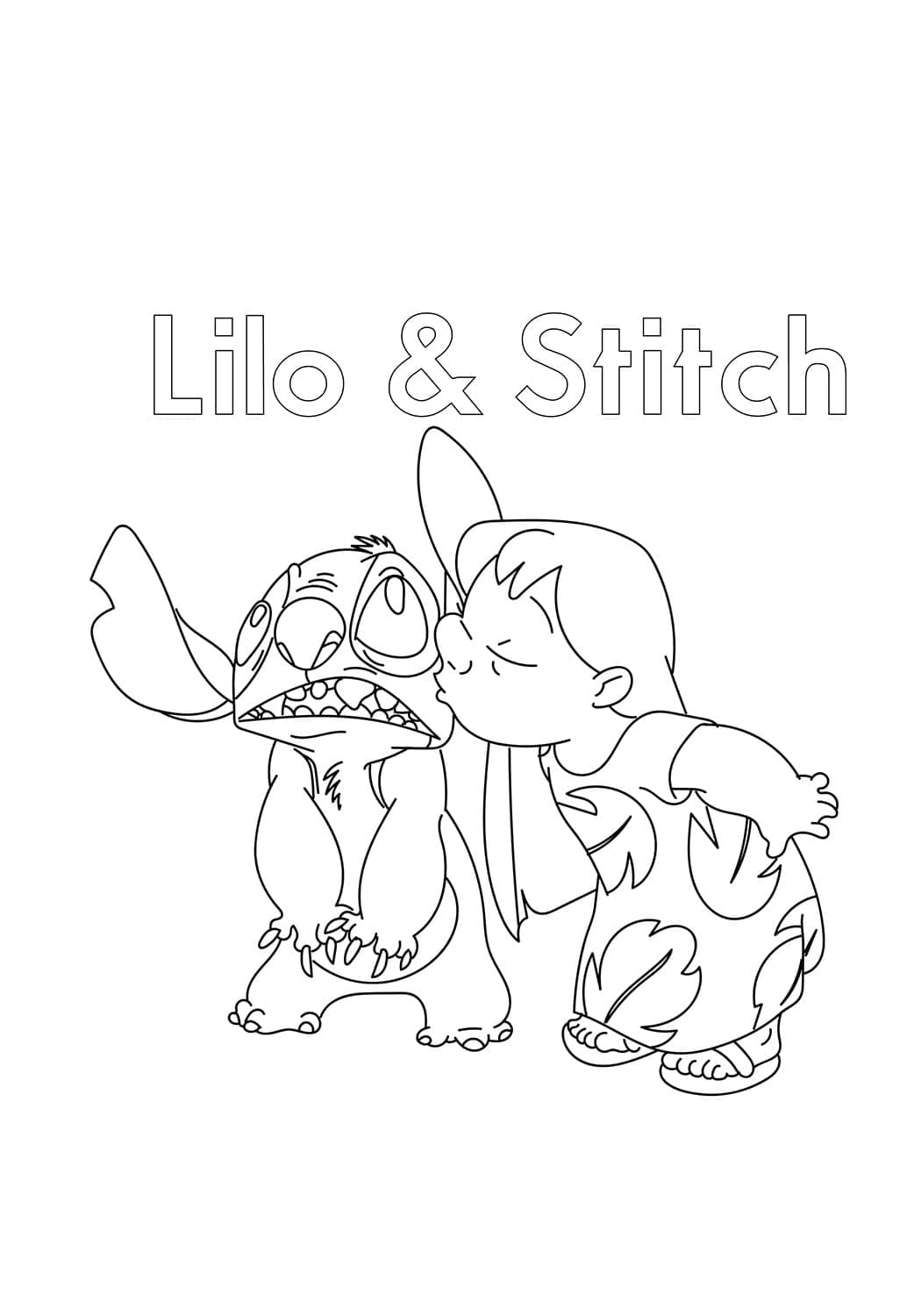 fun lilo stitch coloring pages printable jpg