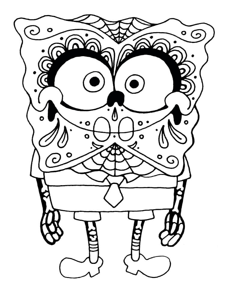 97 Calavera (Sugar Skull) Coloring Page Printable 46