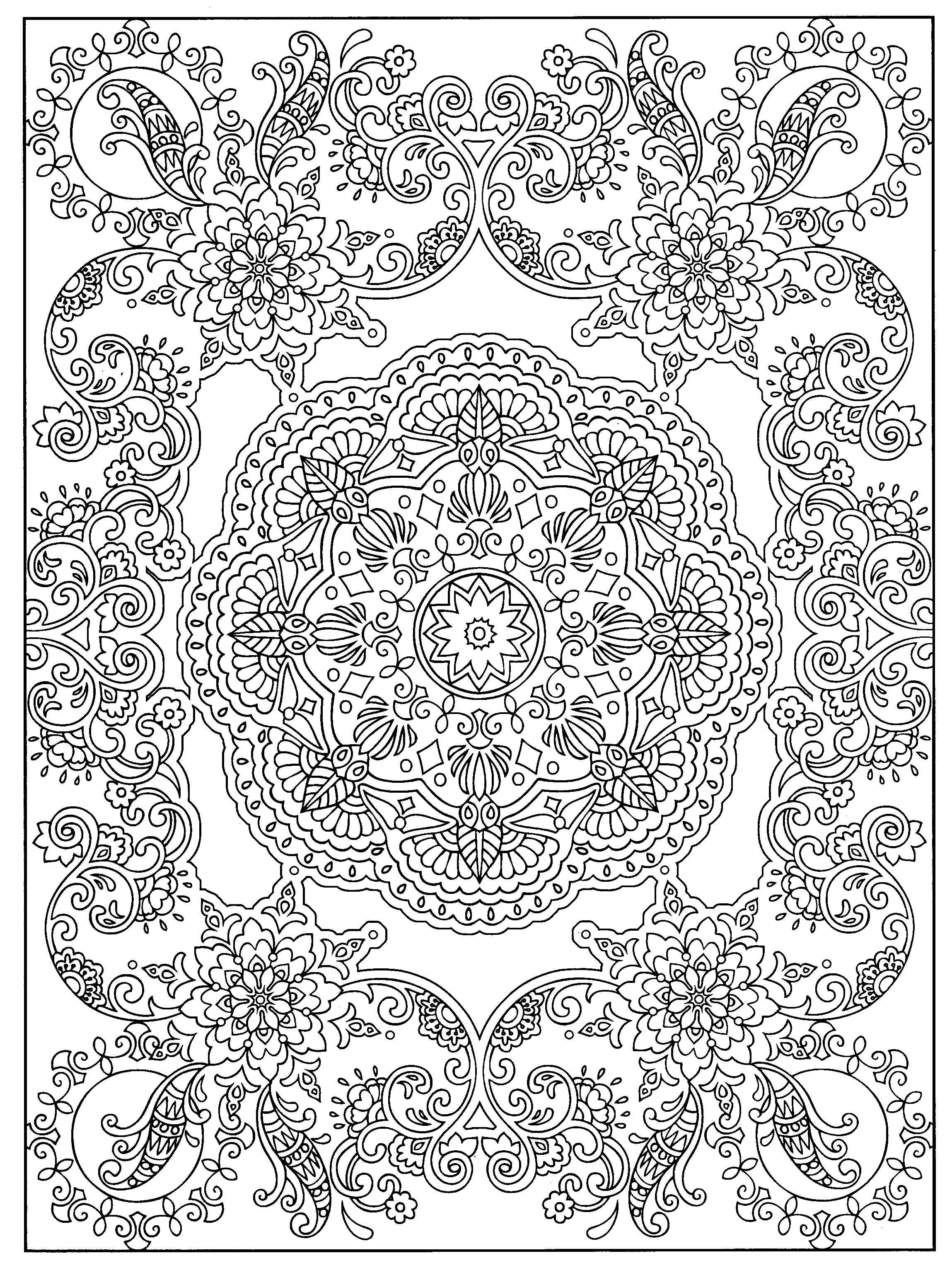 64+ Enchanting Detailed Pattern Coloring Pages Printable