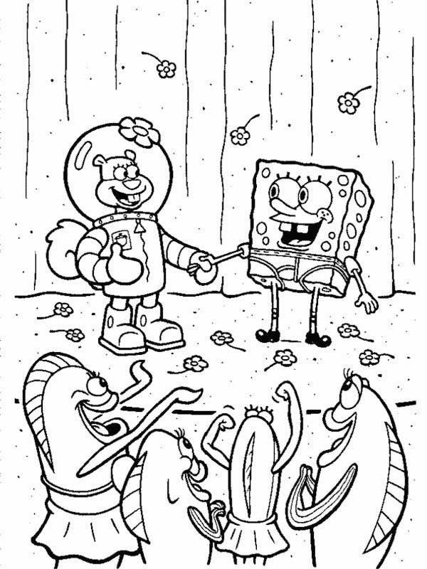 adorable spongebob coloring pages printable jpg