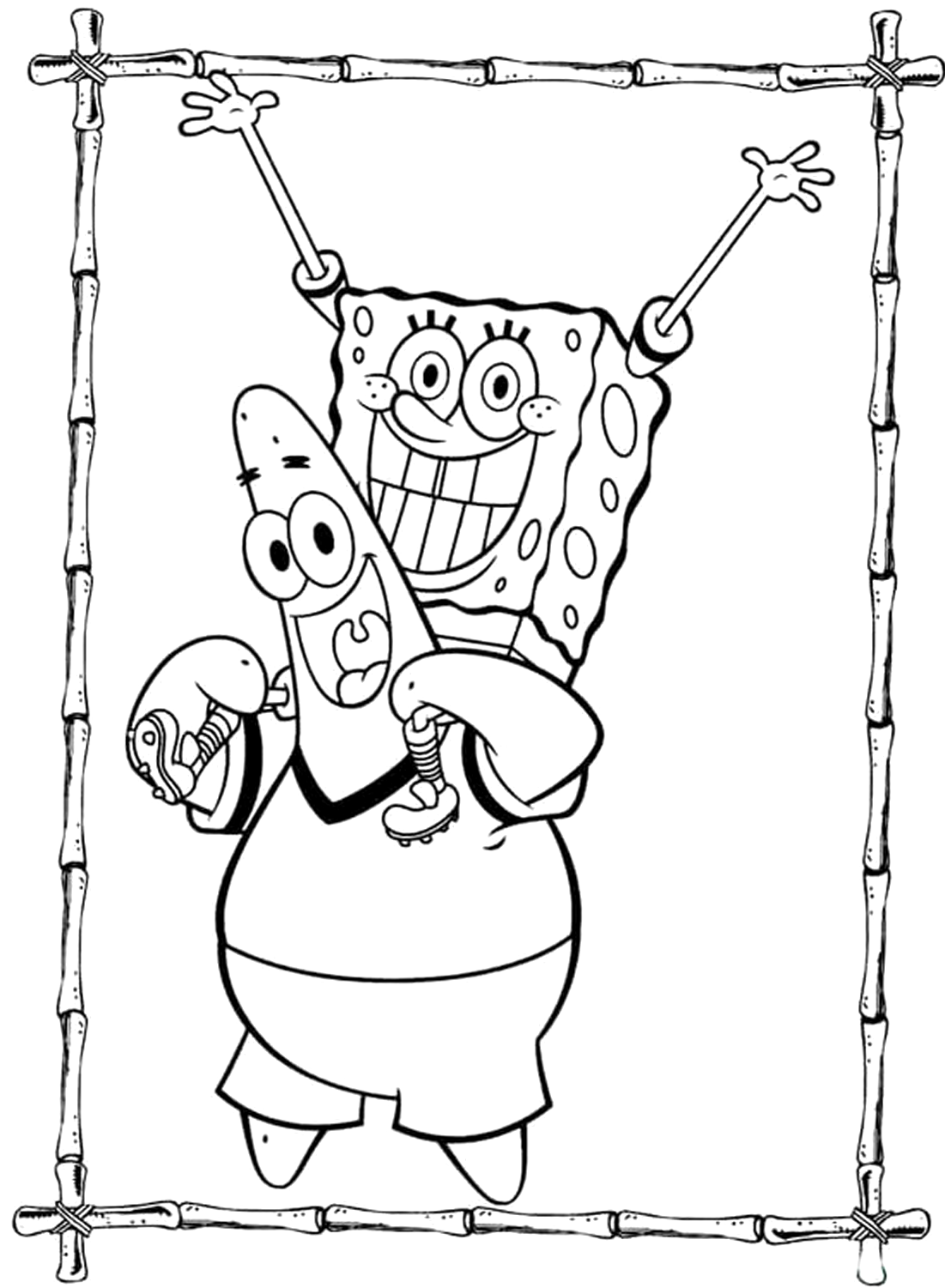 adorable spongebob coloring pages printable jpg