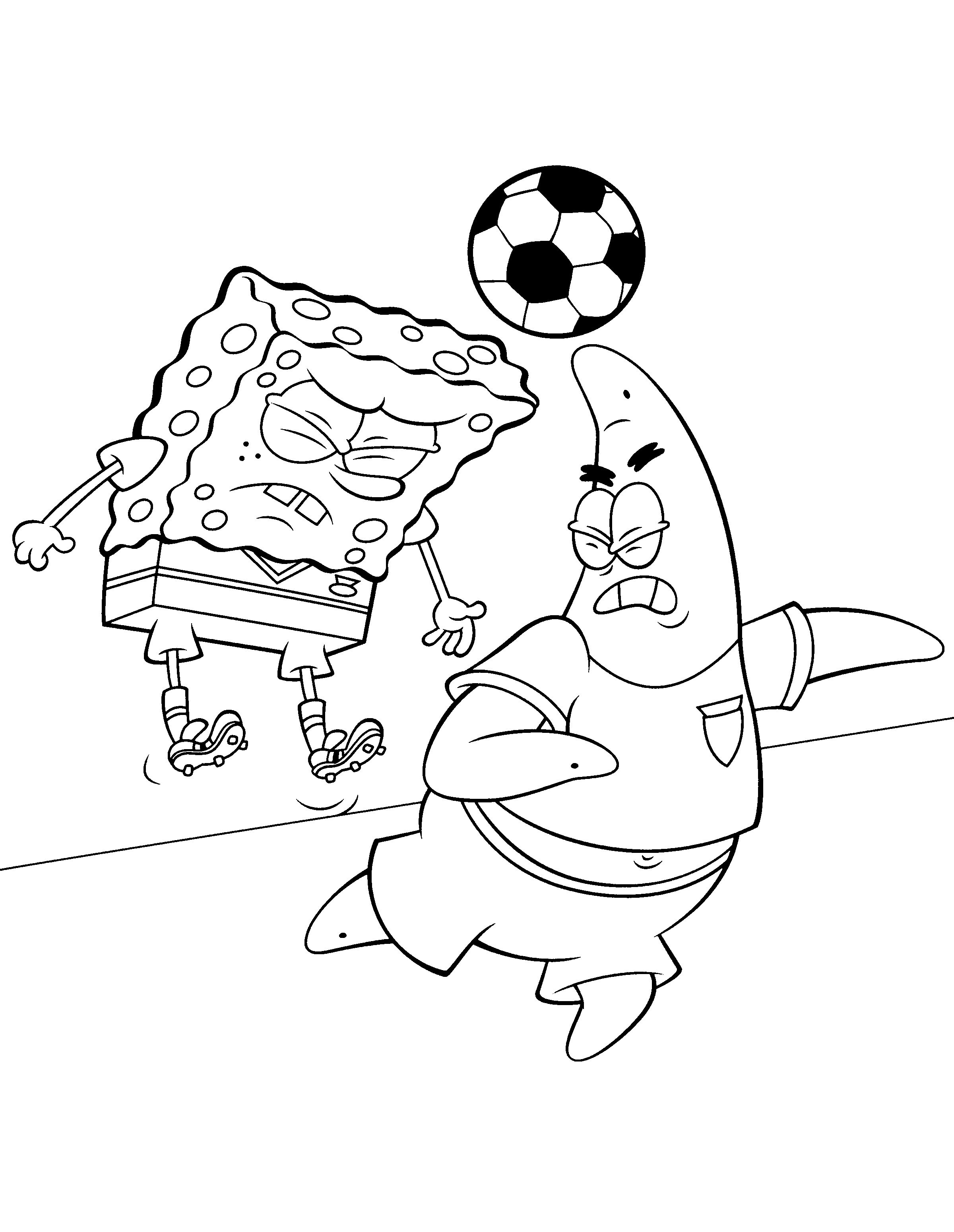 adorable spongebob coloring pages printable jpg