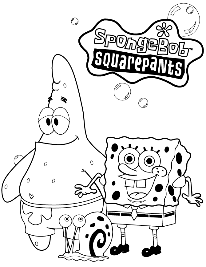 31 Adorable SpongeBob Coloring Pages Printable 26