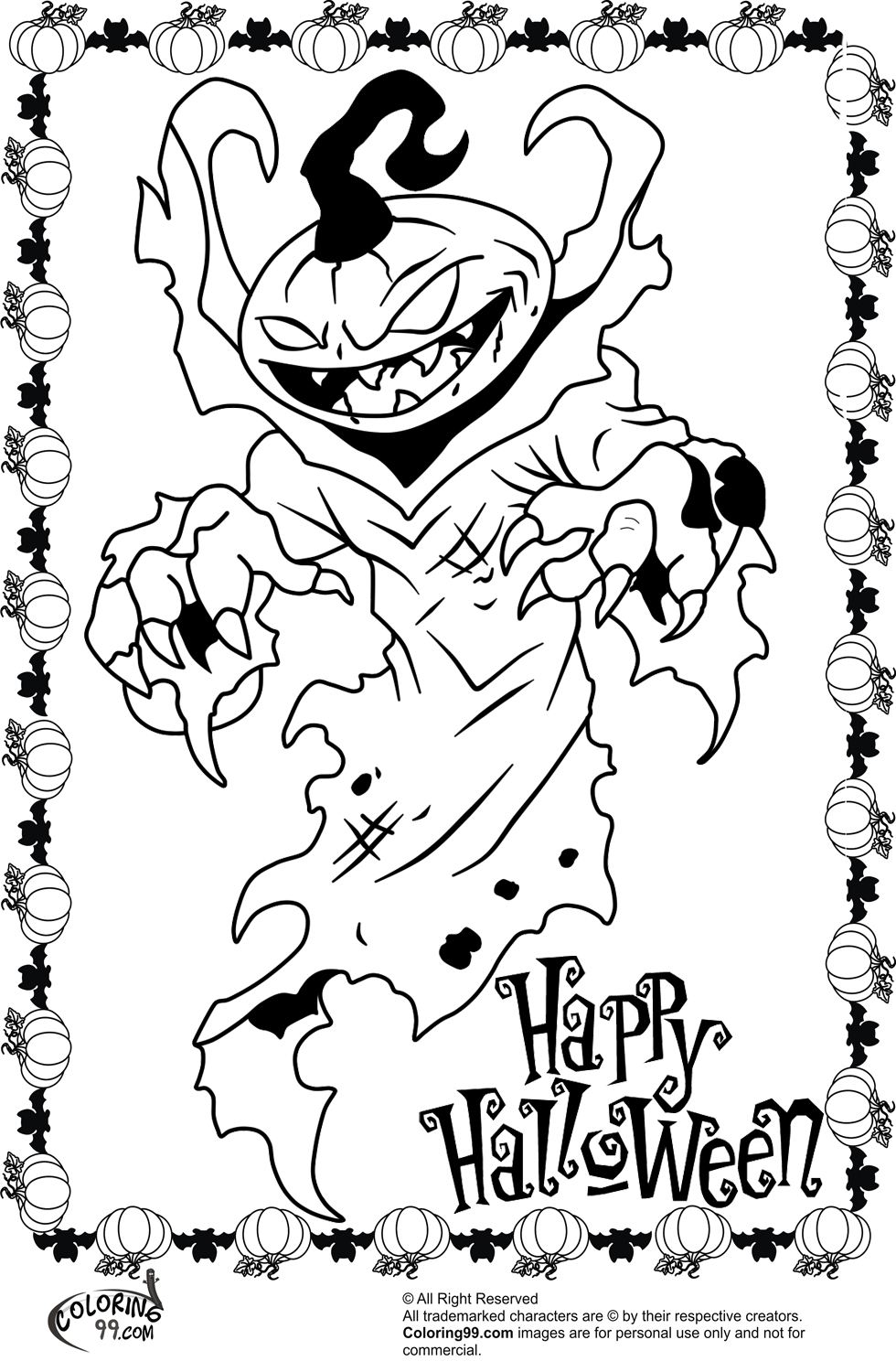 31 Free Printable Halloween Coloring Pages 12