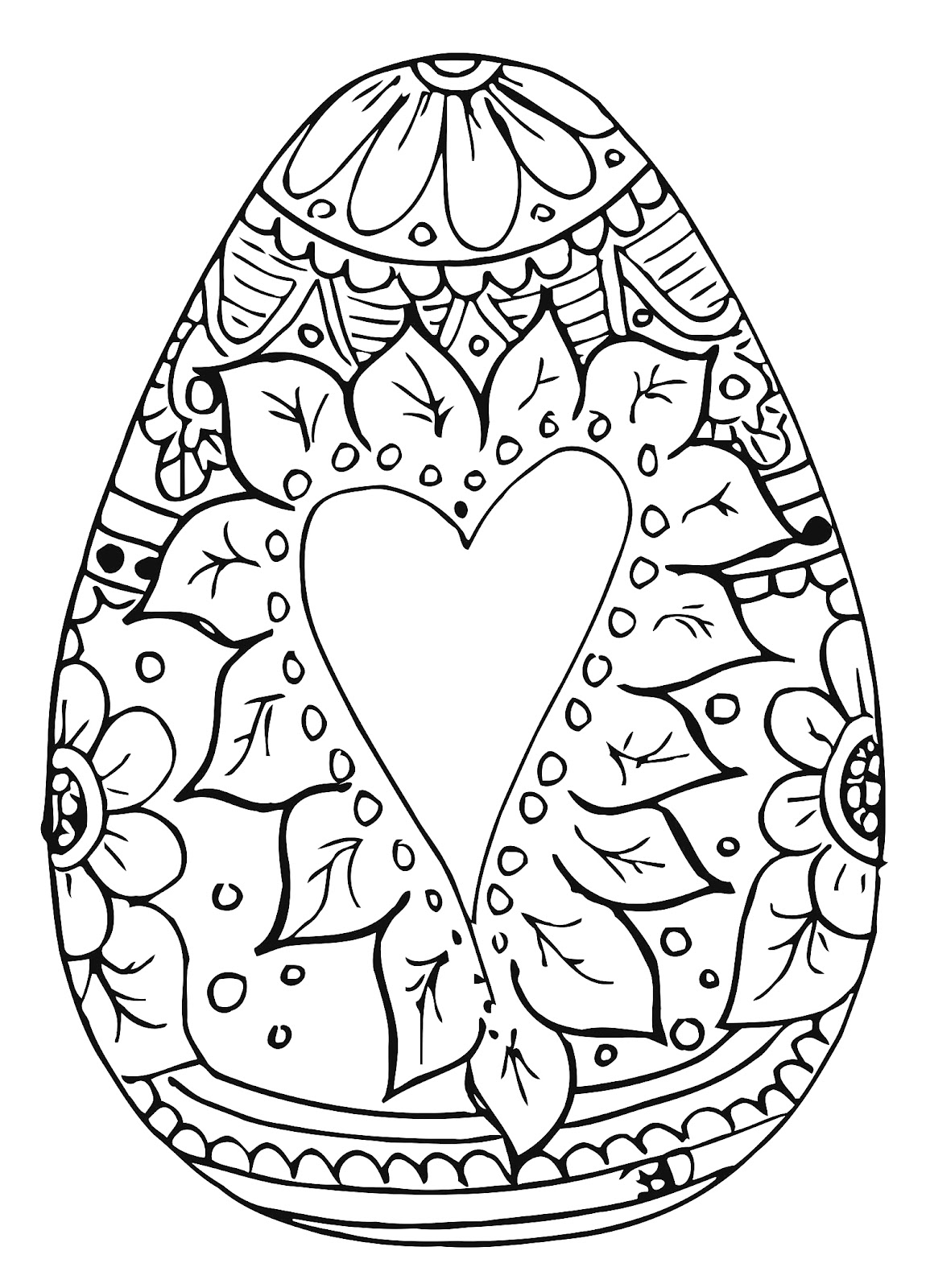 printable easter egg coloring pages for adults jpg