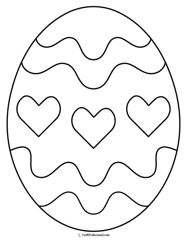 31 Printable Easter Egg Coloring Pages for Adults 12