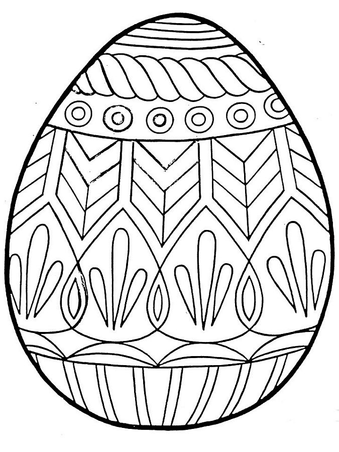 31 Printable Easter Egg Coloring Pages for Adults 15