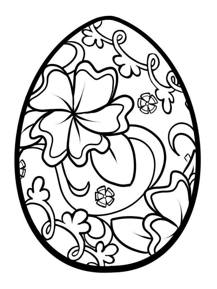 31 Printable Easter Egg Coloring Pages for Adults 3