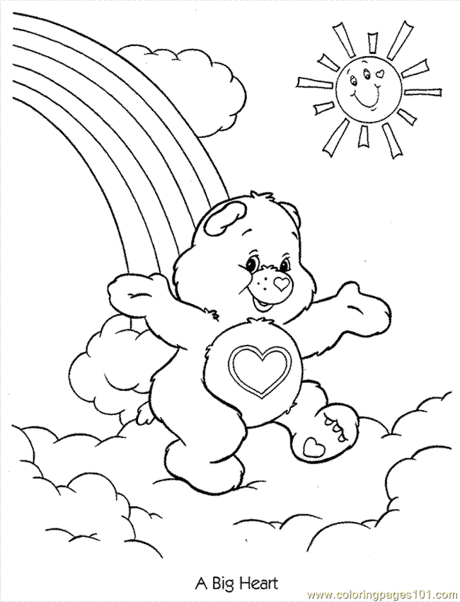 32 Printable Care Bears Coloring Pages for Kids 10