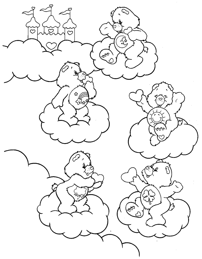 32 Printable Care Bears Coloring Pages for Kids 11