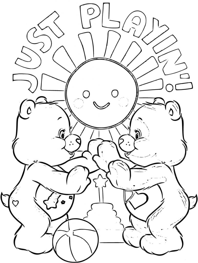 32 Printable Care Bears Coloring Pages for Kids 12