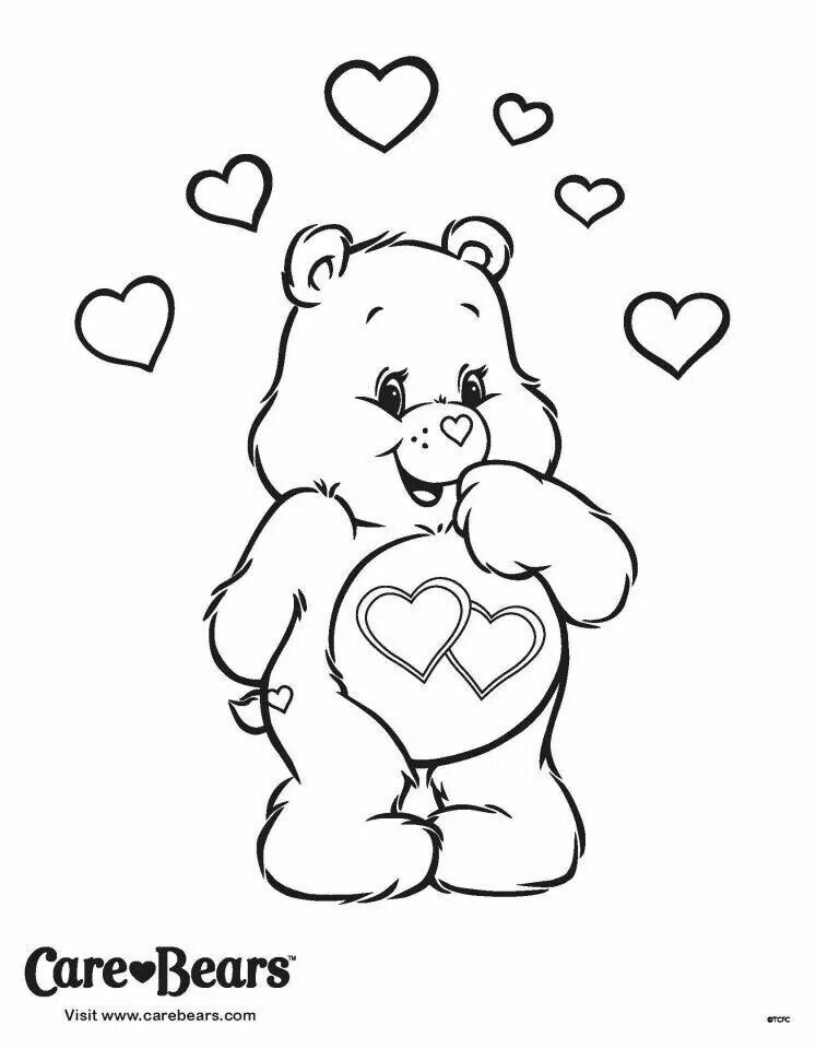 32 Printable Care Bears Coloring Pages for Kids 15