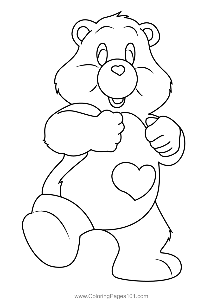 32 Printable Care Bears Coloring Pages for Kids 16