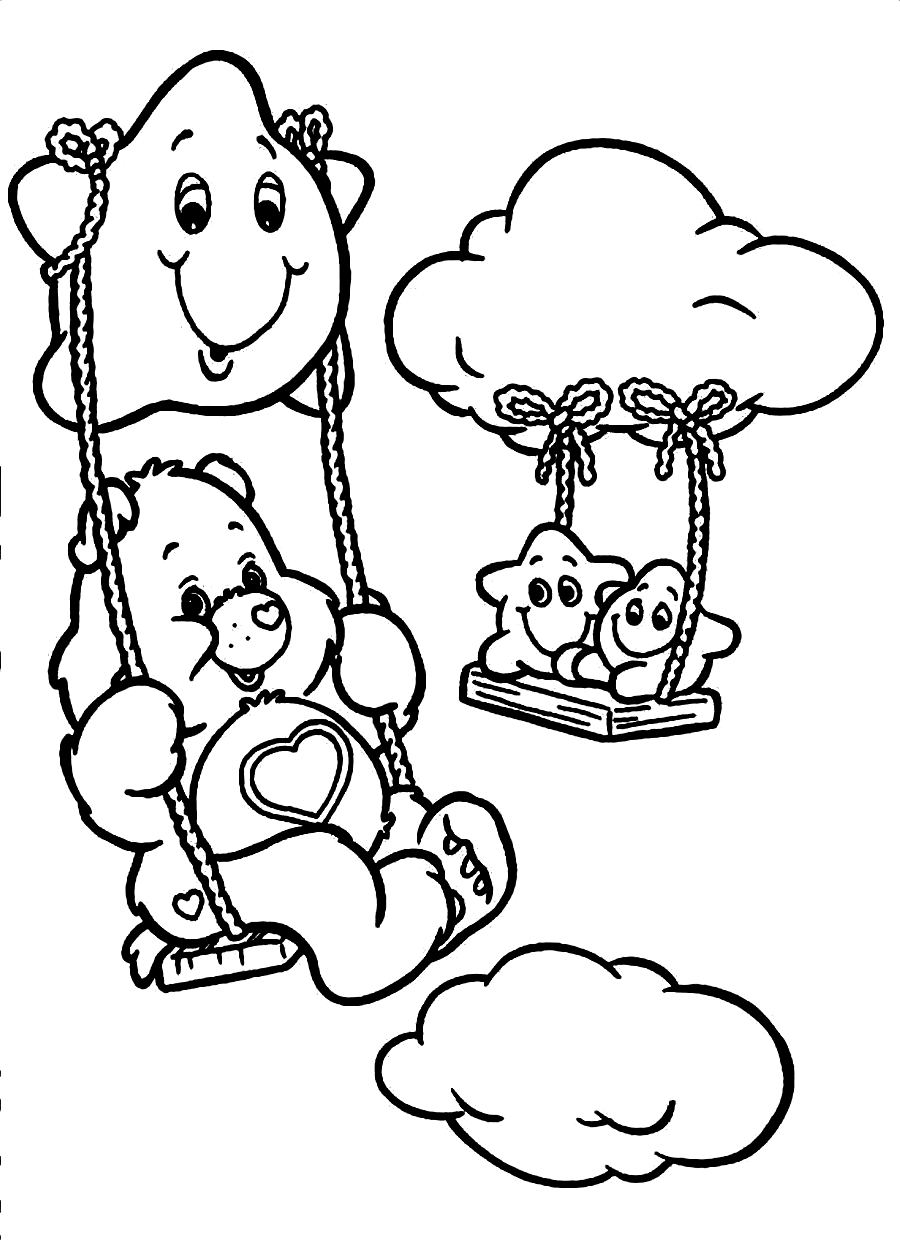 32 Printable Care Bears Coloring Pages for Kids 2