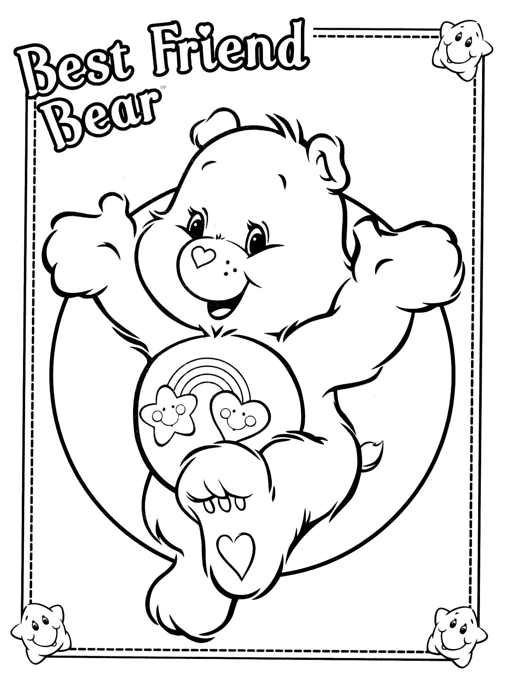 32 Printable Care Bears Coloring Pages for Kids 25