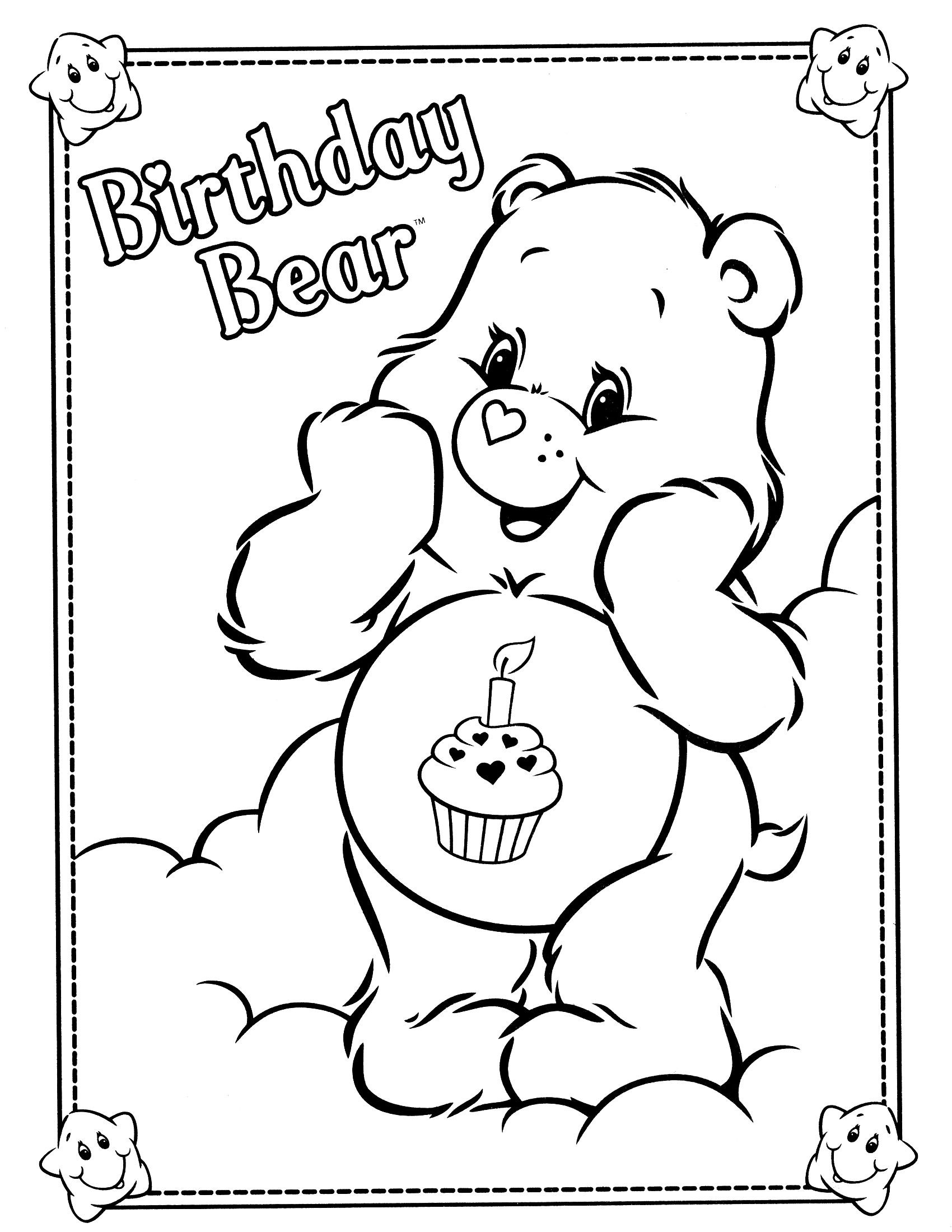 32 Printable Care Bears Coloring Pages for Kids 26