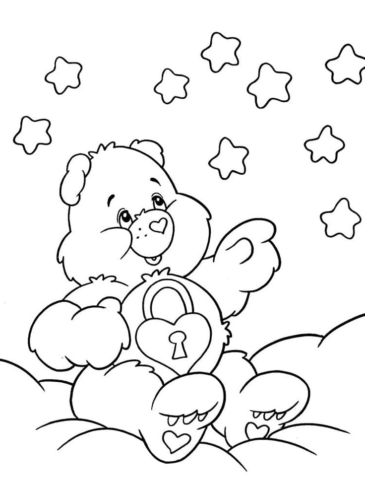 32 Printable Care Bears Coloring Pages for Kids 27