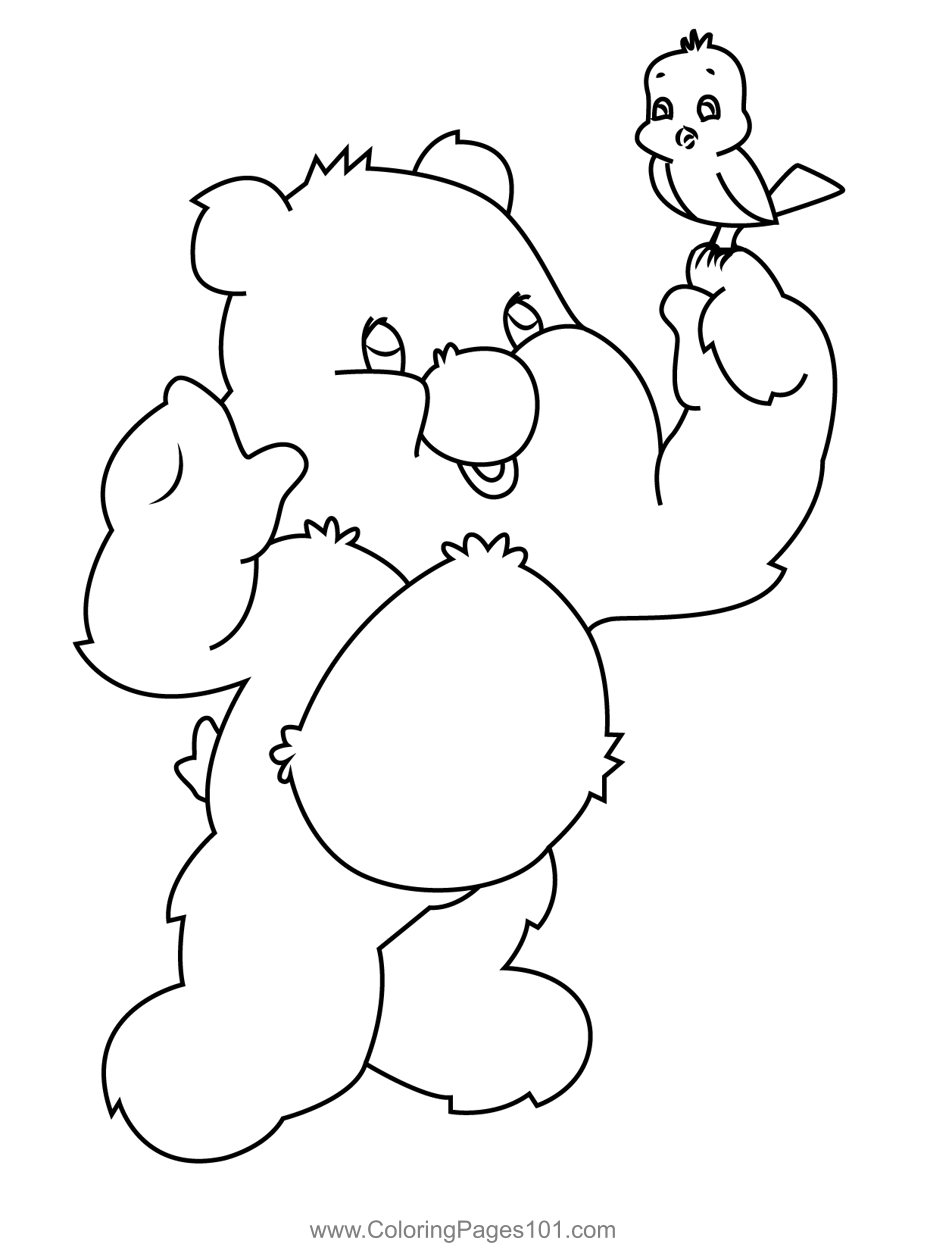 32 Printable Care Bears Coloring Pages for Kids 33