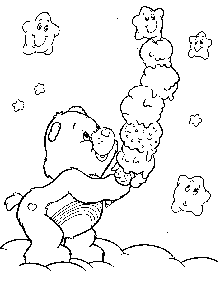 32 Printable Care Bears Coloring Pages for Kids 34