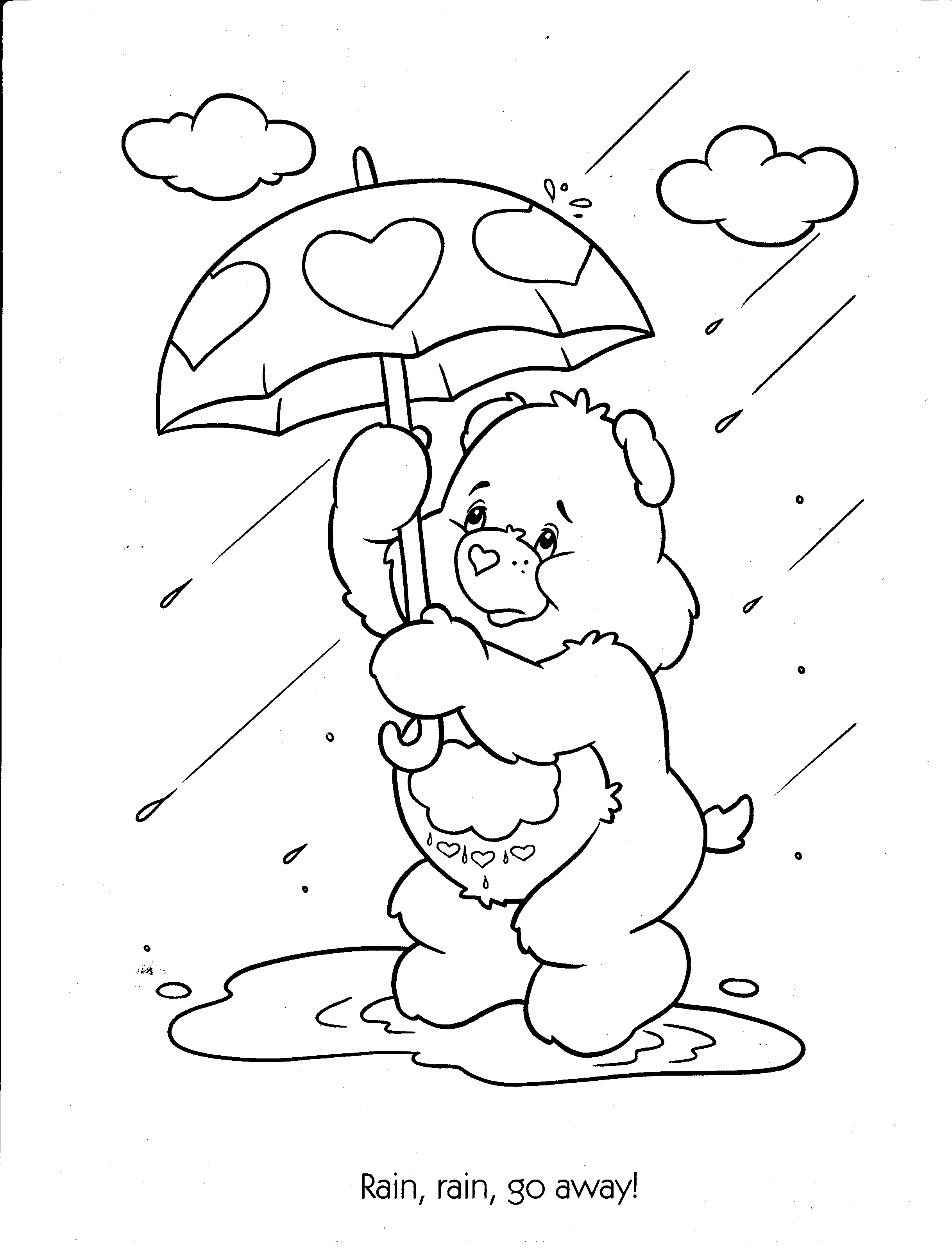 32 Printable Care Bears Coloring Pages for Kids 4