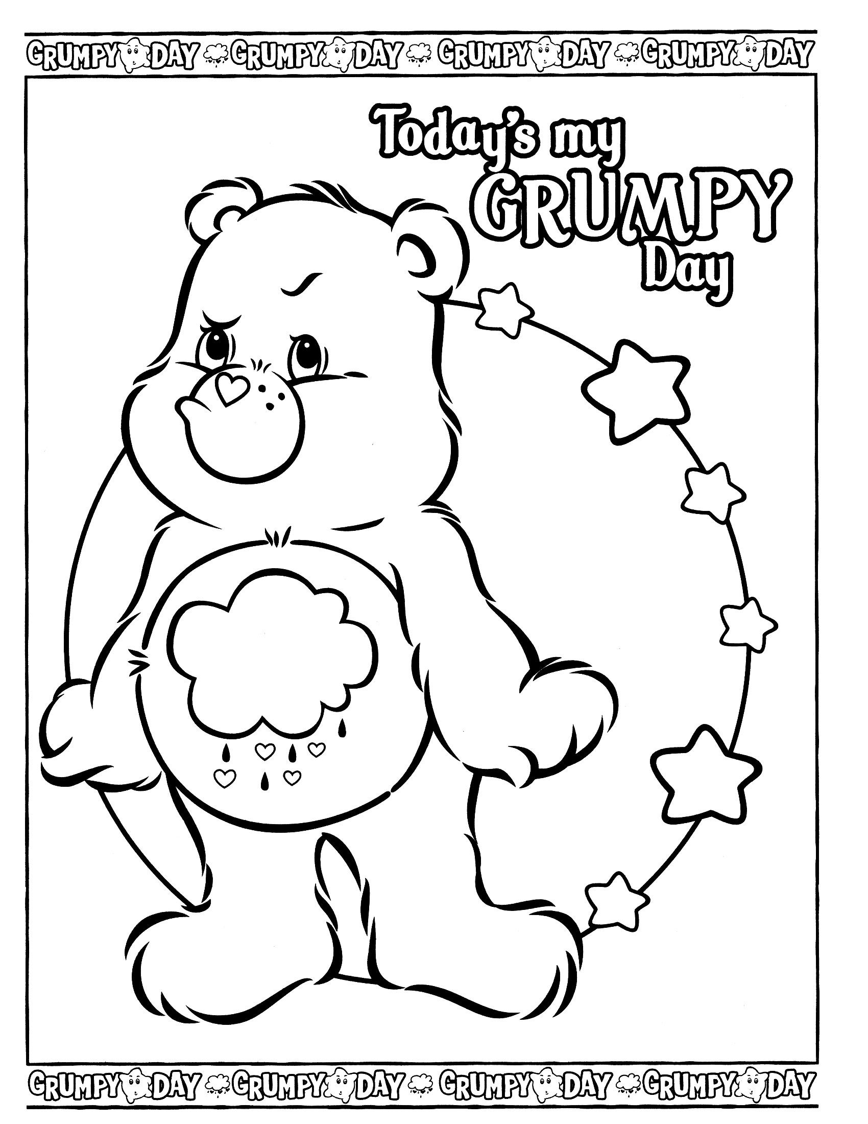 32 Printable Care Bears Coloring Pages for Kids 5