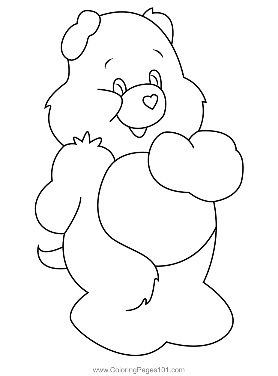 32 Printable Care Bears Coloring Pages for Kids 6