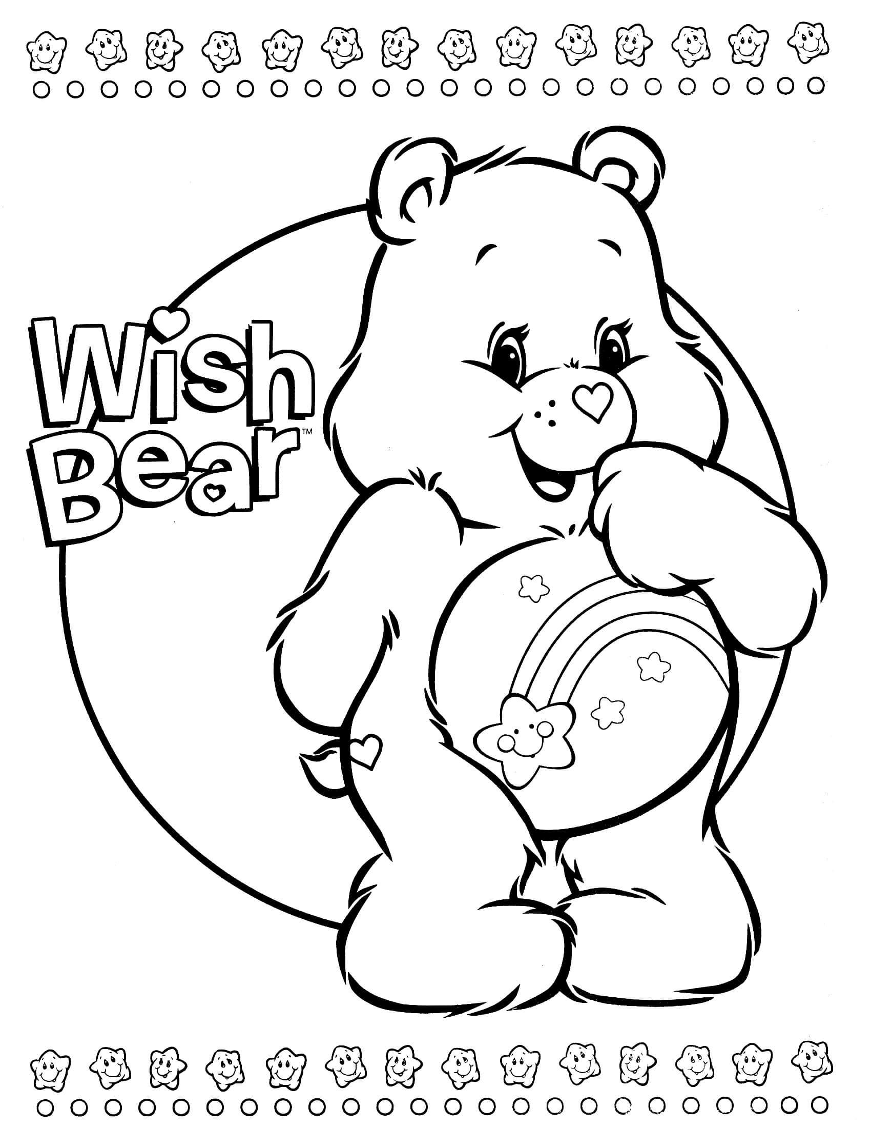 32 Printable Care Bears Coloring Pages for Kids 8