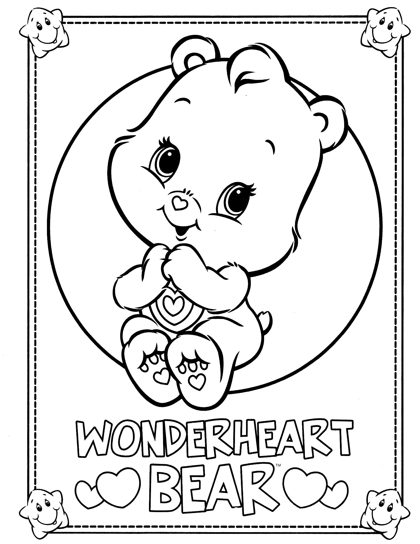 32 Printable Care Bears Coloring Pages for Kids 9