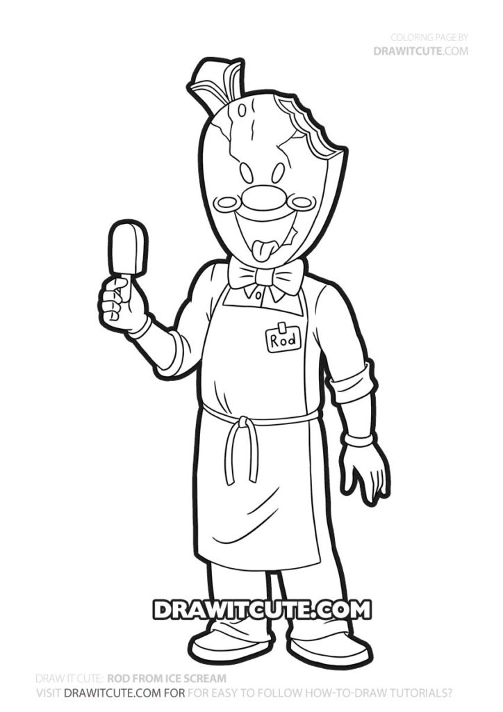 33 Ice Cream Rod Coloring Pages Printable 2