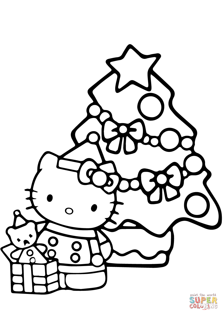 34 Charming Cartoon Characters Christmas Coloring Pages Printable 15