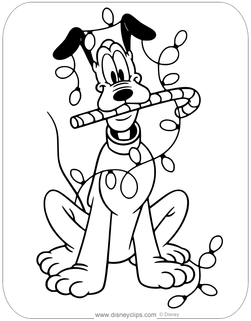 charming cartoon characters christmas coloring pages printable jpg