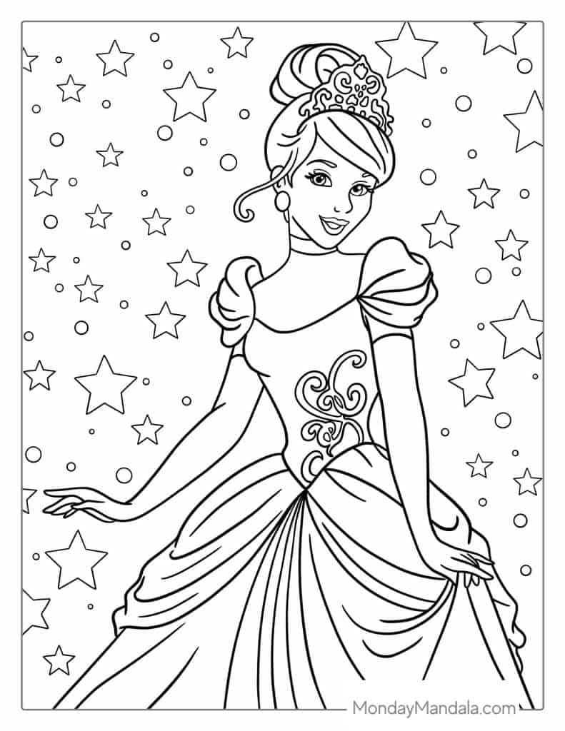 34 Charming Cartoon Characters Christmas Coloring Pages Printable 5