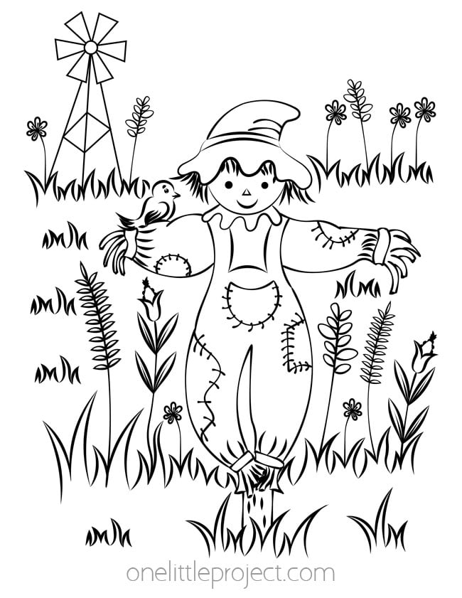 34 Fall Coloring Pages Free PDF Printable 18