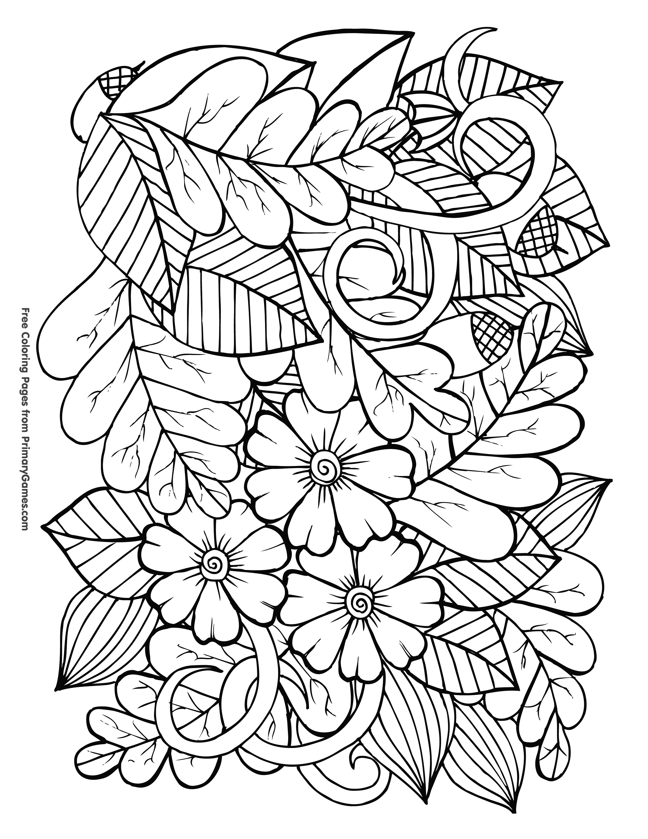 fall coloring pages free pdf printable jpg