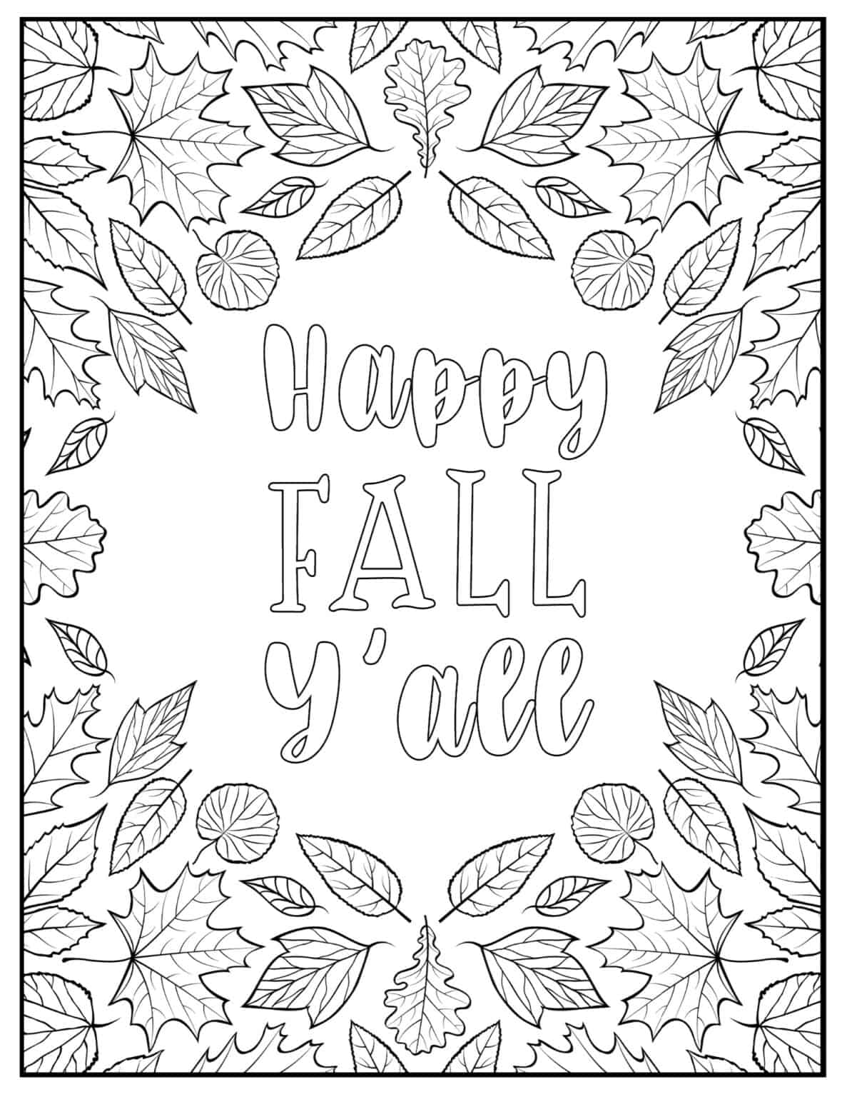 fall coloring pages free pdf printable jpg