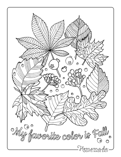 34 Fall Coloring Pages Free PDF Printable 29