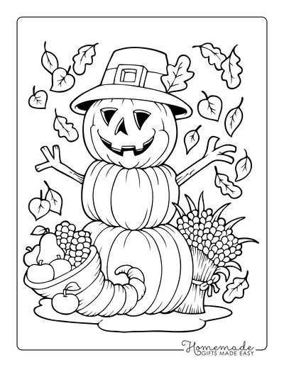 34 Fall Coloring Pages Free PDF Printable 33