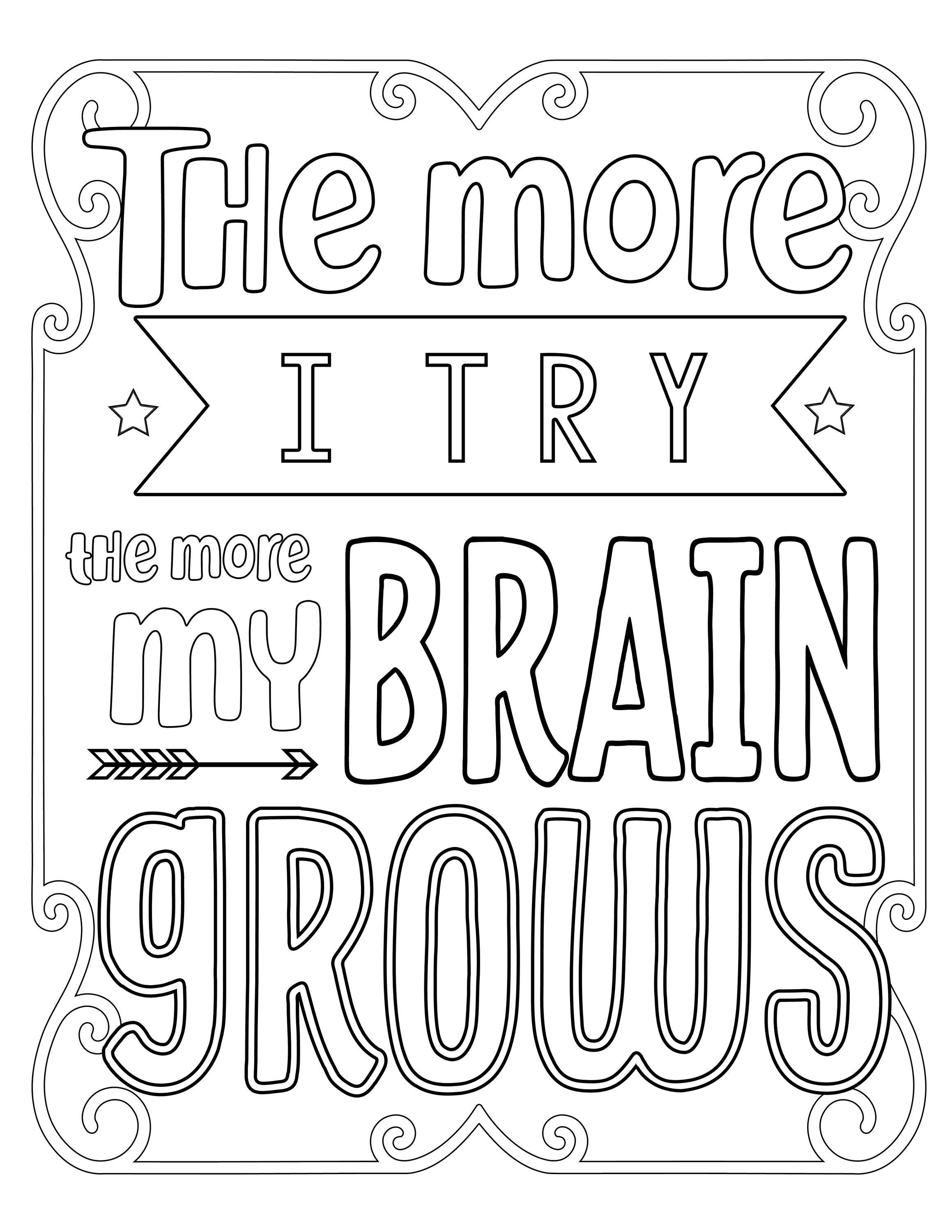 growth mindset coloring pages free pdf printable jpg