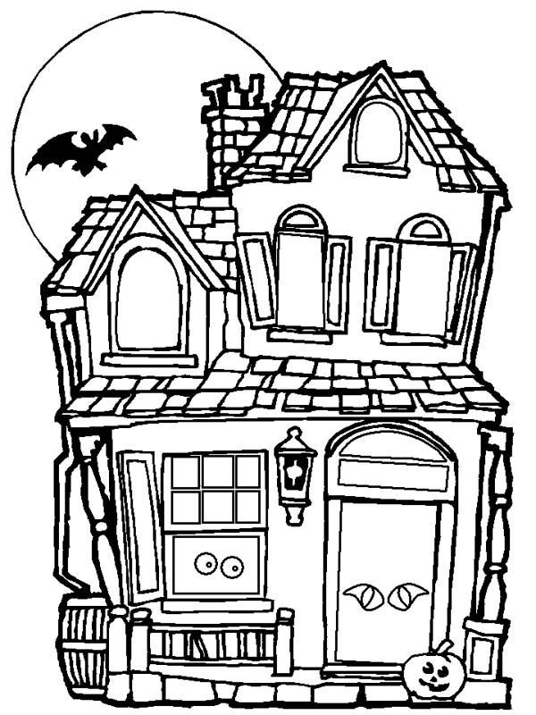 34 Mystical Spook House Coloring Pages 1