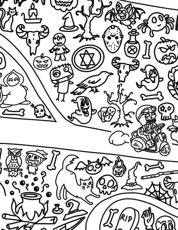 34 Mystical Spook House Coloring Pages 17